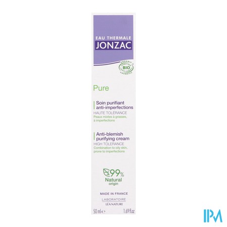 vignette JONZAC SOIN PURIFIANT A/IMPERFECTION 50ML