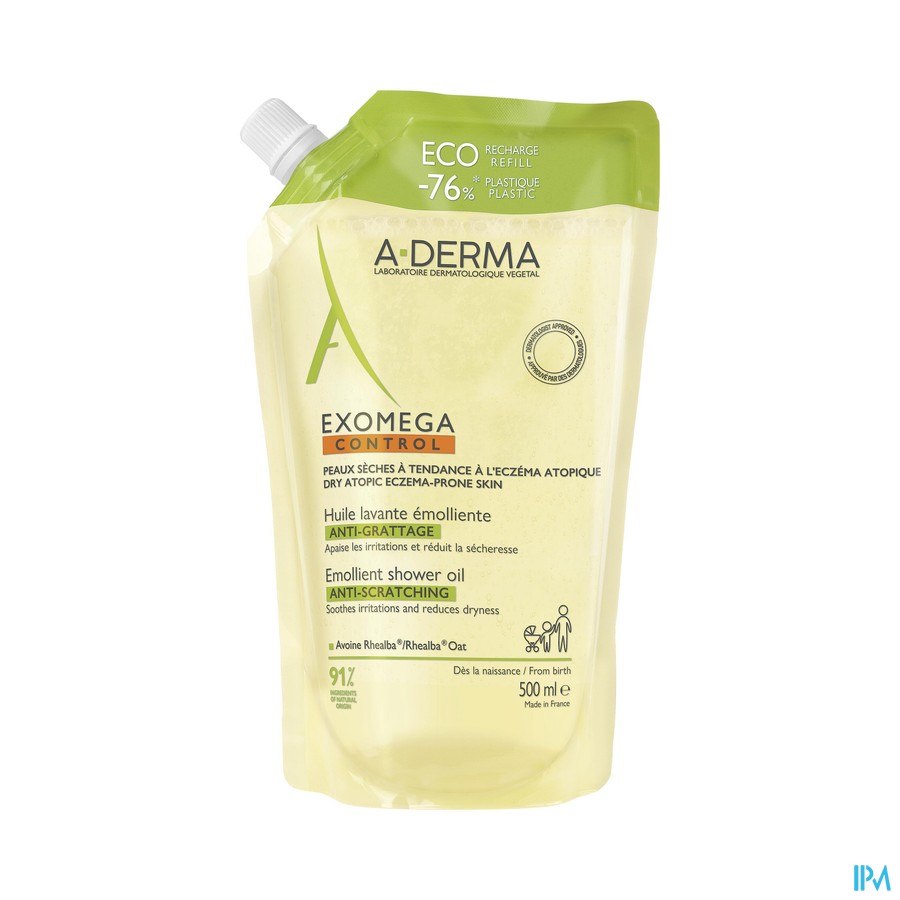vignette A-DERMA EXOMEGA CONT HLE NET RECH