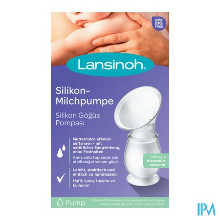 vignette LANSINOH RECUEIL LAIT TIRE LAIT SILICONE