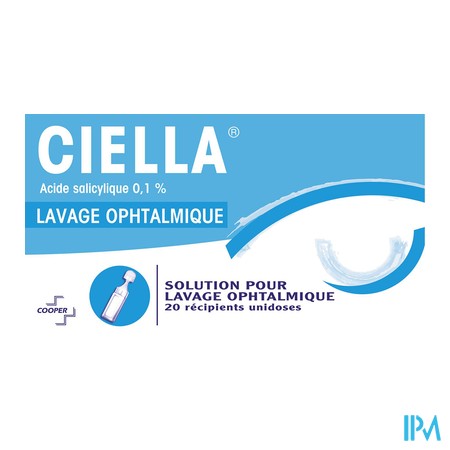 produit CIELLA 0,1% SOL LAV OPHT DOSE 20