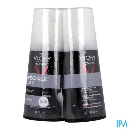 vignette VICHY H DEOD VAPO 100ML X2
