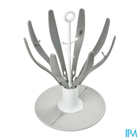 vignette BEABA EGOUTT BIB PLIAB FLOWER GREY