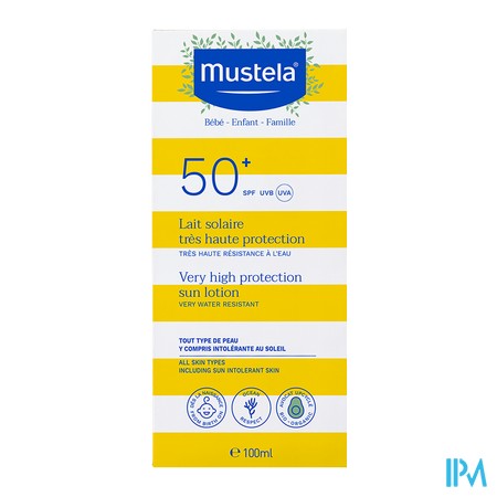 vignette MUSTELA SOLAIRE LAIT SPF50+ 100ML