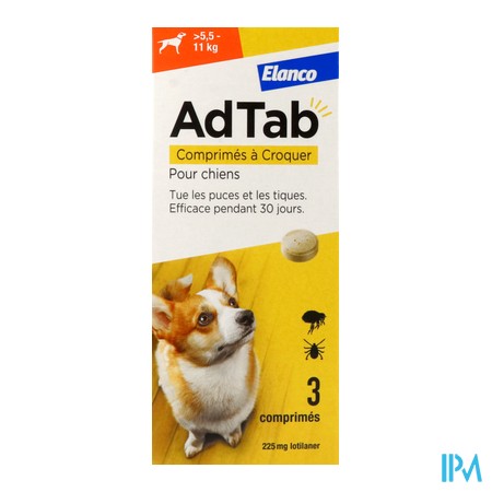 vignette ADTAB 225MG CHIENS 5.5-11KG CPR3