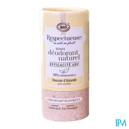 vignette RESPECTUEUSE DEO SOLIDE AMANDE 50G