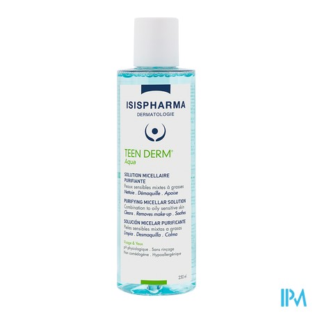 vignette TEEN DERM AQUA SOL MIC PURIF250ML