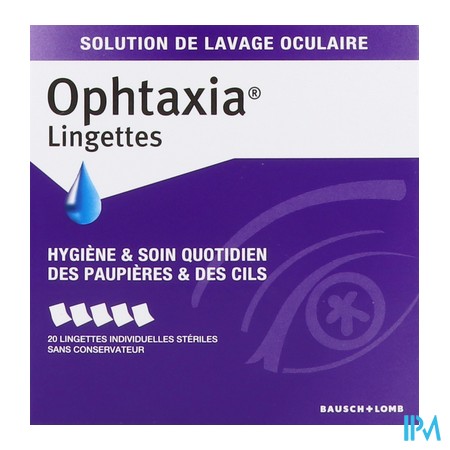 vignette OPHTAXIA LINGETTE HYGIENE/SOIN 20