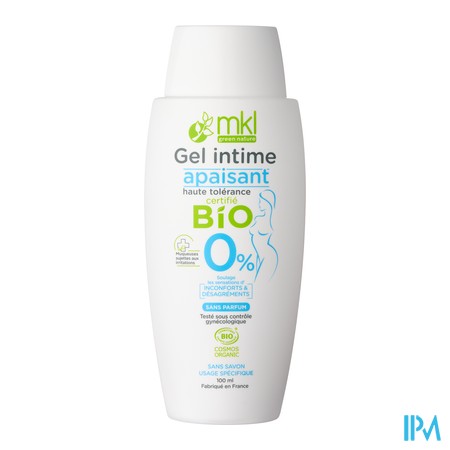 vignette MKL GEL INTIME BIO APAISANT 100ML.