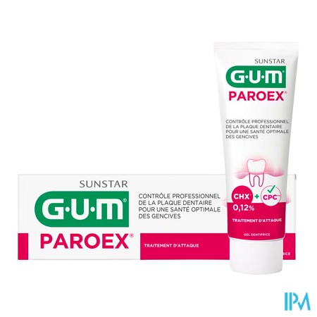 vignette GUM PAROEX GEL DENT PLAQUE T 75ML
