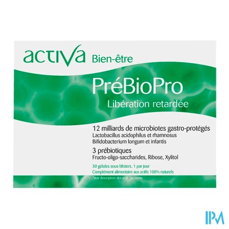 vignette ACTIVA BIEN-ETRE PREBIOPRO GELU 30