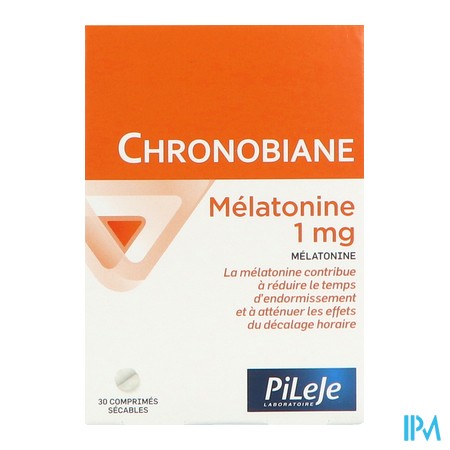 vignette PILEJE CHRONOBIANE MELATON 1MG CPR SEC 30