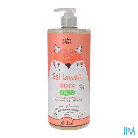 vignette MKL GEL LAVANT BEBE BIO 1L BABY GREEN