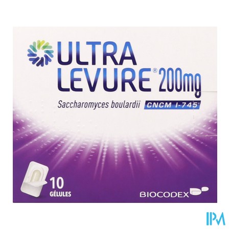 vignette ULTRA LEVURE 200MG GELULE 10