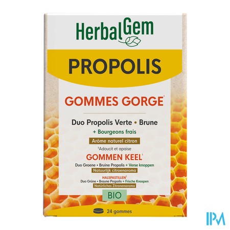 produit HERBALGEM PROPOLIS LARGE SPECTRE 24 GOMM