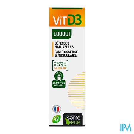 produit SANTE VERTE VIT D3 1000UI 20ML