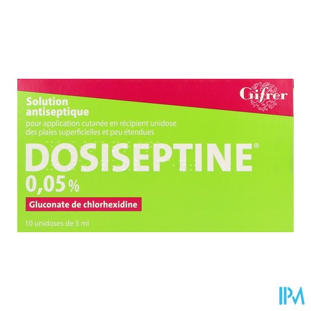 produit DOSISEPTINE SOL LOC  5ML 10