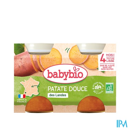 vignette BABYBIO LEGUME PATATE DOUCE 2X130G
