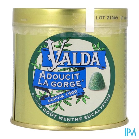 vignette VALDA GOM MENT/EUCAL SUCRE 160G