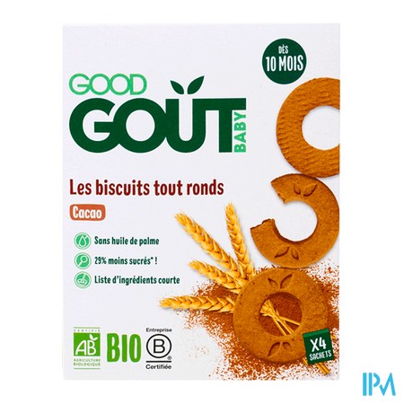 vignette GOODGOUT BISCUIT ROND CHOCO 80G