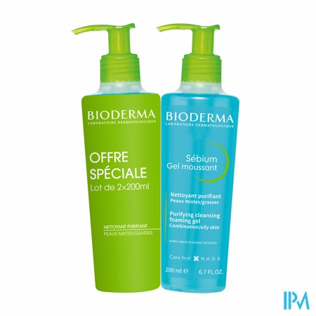 vignette BIOD SEBIUM GEL MOUS LOT 2X200ML