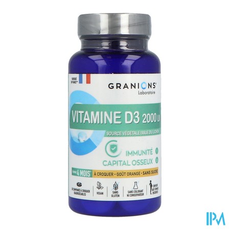 vignette GRANIONS VITAMINE D3 2000UI CPR 30