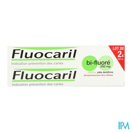 vignette FLUOCARIL 250 BIF DENT MENTH125ML2