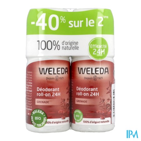 vignette WELEDA DEO 24H GRENAD ROLLON 50MLX2