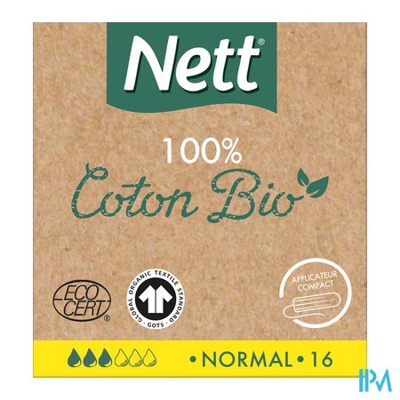 vignette NETT BIO TAMPONS NORMAL APPLI 16