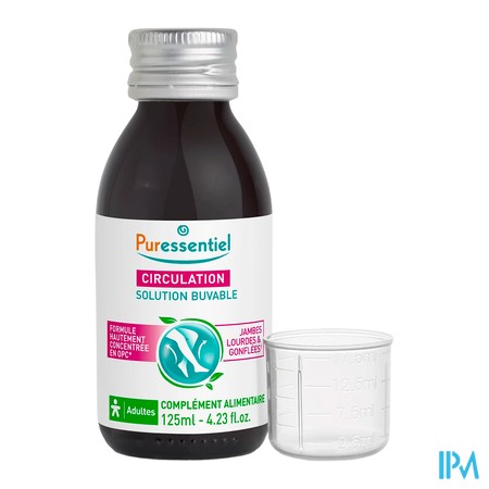 vignette PURESSENTIEL SOLUT BUVABLE CIRCULAT 125ML