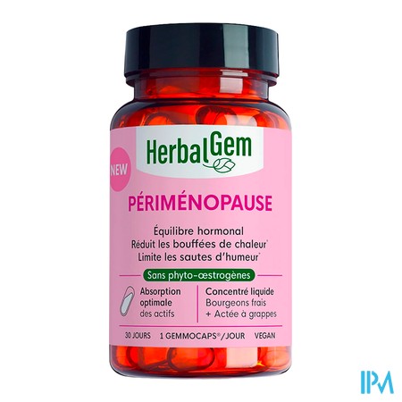 vignette HERBALGEM GEMMOCAPS MENOPAUSE 30 CAPSULES