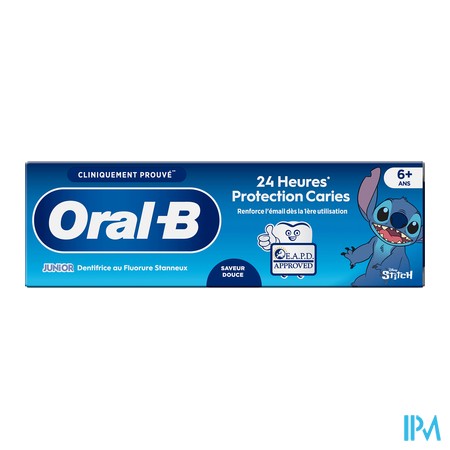 produit ORAL-B JUNIOR DENT STITCH 6A ET+ 75ML