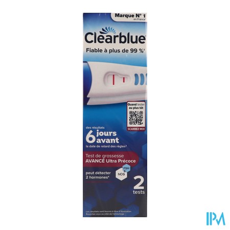 produit CLEARBLUE TEST GROSS ULT PRECOCE AVANCE 2
