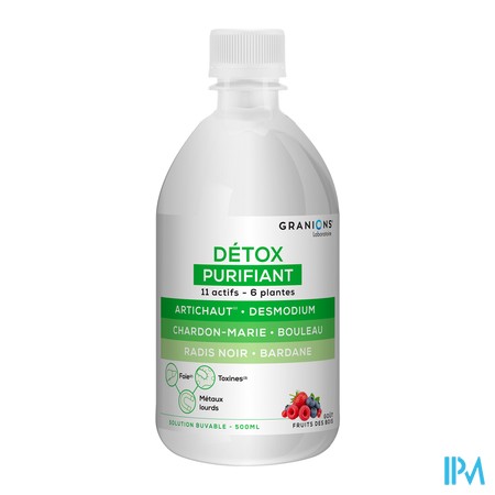 vignette GRANIONS DETOX DRINK SOL LIQUIDE 500ML