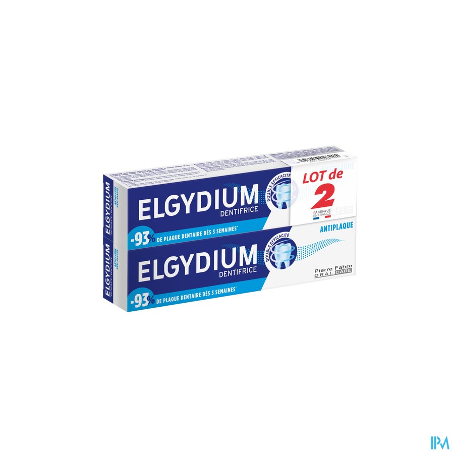 vignette ELGY ANTIPLAQUE 2X75ML FA