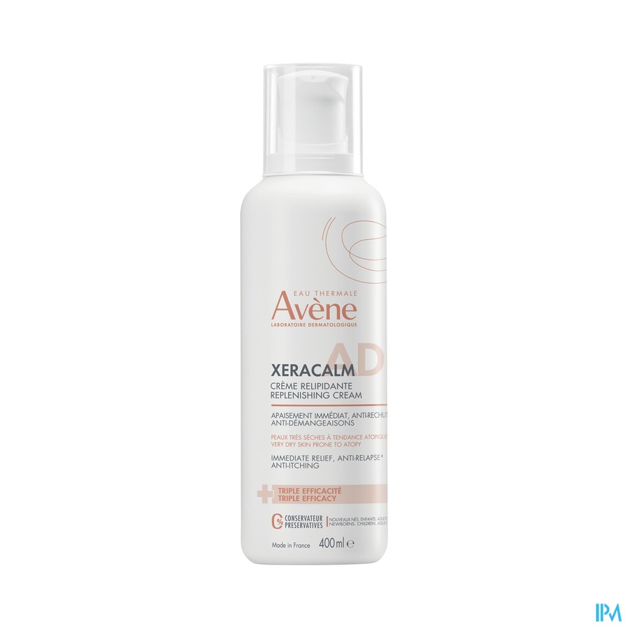 vignette AVENE XERACALM A.D CR RELIP 400ML
