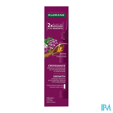 vignette KLORANE SERUM CROISS QUININE 100ML