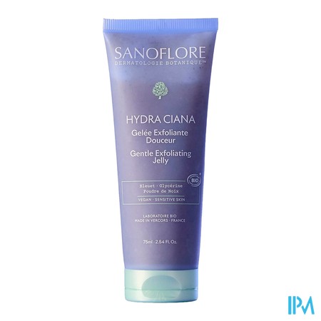 produit SANOFLORE HYDRA CIANA EXFOL 75ML