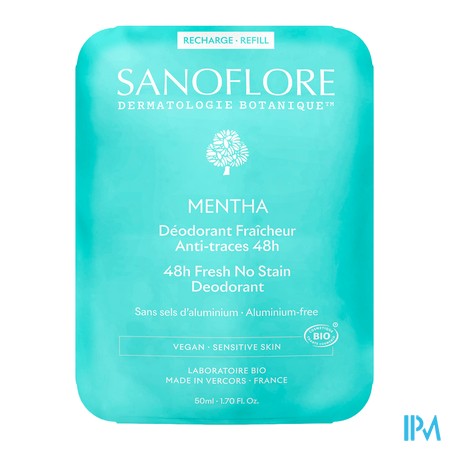 produit SANOFLORE DEO 48H MENTHA RECH 50ML