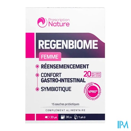 produit PHARMA NAT REGENBIOME F GELU30