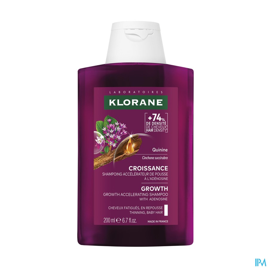 vignette KLORANE SH CROISS QUININE 200ML