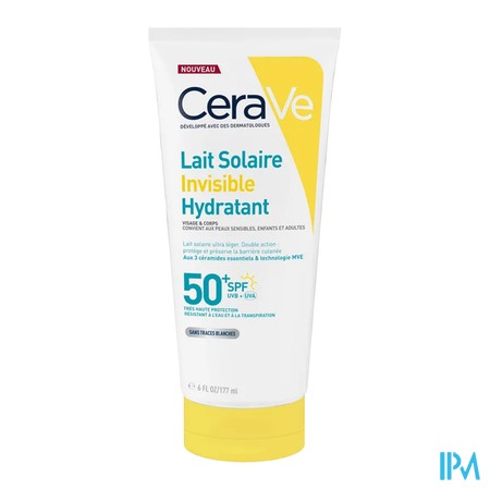 vignette CERAVE LAIT SOL INVISIB HYDR SPF50+ 177ML