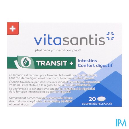 produit VITASANTIS TRANSIT+ 20CP