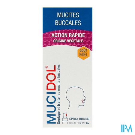 produit MUCIDOL MUCITES BUCCALE SPR ENF8+/AD 20ML