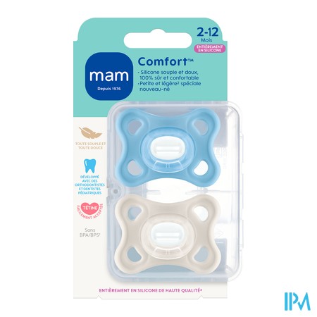 vignette SUCET MAM COMFORT SILIC 2-12M X2