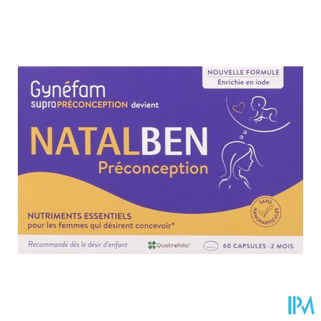 vignette NATALBEN PRECONCEPTION CAPS 60