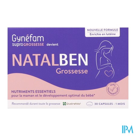 vignette NATALBEN GROSSESSE CAPS 30