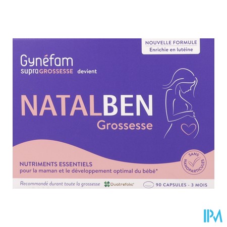 vignette NATALBEN GROSSESSE CAPS 90