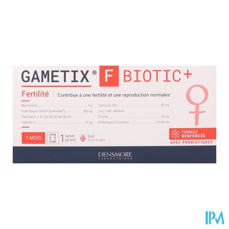 vignette GAMETIX F BIOTIC+ SACH 30