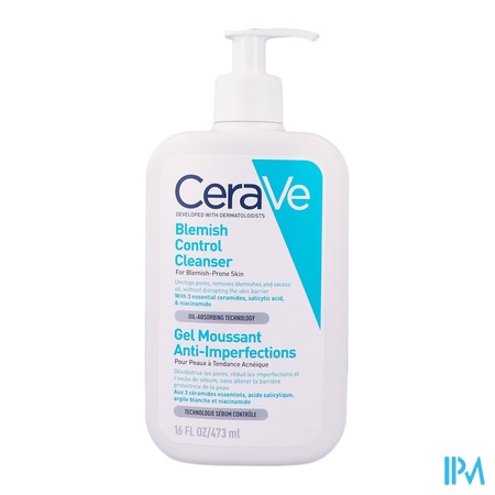 vignette CERAVE GEL MOUSSANT A/IMPERF 473ML