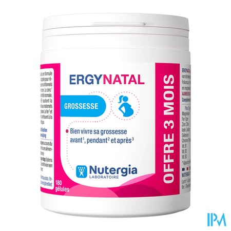 vignette ERGYNATAL GELULE 180